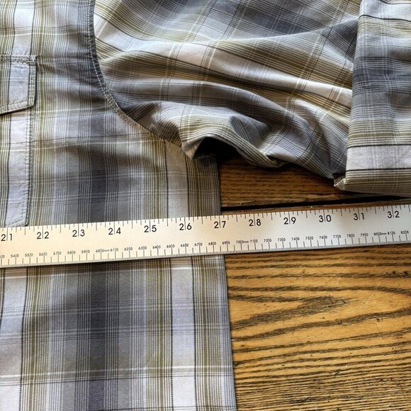 Columbia Long Sleeve Shirt Mens XL Plaid Supplex Nylon Outdoor Fishing Vented - Picture 5 of 16